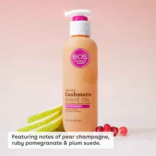 eos Cashmere Shave Oil Pink Champagne Moisturizing Soothes Prevents Irritation Razor Burn Bikini Area Approved 6 fl oz