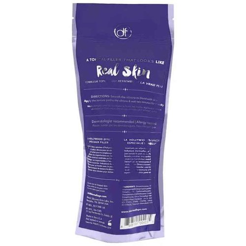 Dermaflage Topical Scar Filler Pack of 4 Refill Applicator (Tan) - Hollywood Silicone Scar Gel for Recessed Scars, Wrinkles, Discoloration & Deep Pockmarks (30 Applications)