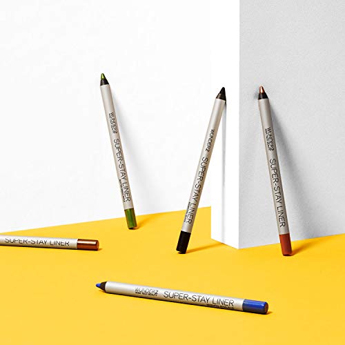 Wunder2 SUPER-STAY LINER Makeup Eyeliner Pencil Long Lasting Waterproof Eye Liner, Color Emerald Green Glitter