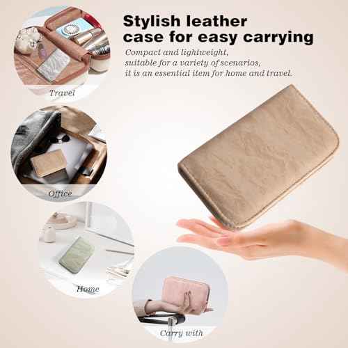 Manicure Pedicure Set, Nail Clipper Set 10-Piece Set Professional Manicure Kit Nail Kit with Portable Brown Travel Case Gift for Men Boyfriend Parent