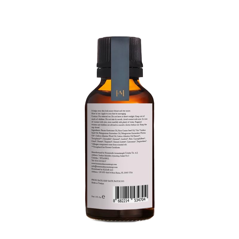 HMA | Moisturizing Face Serum – 100% Pure Botanical Oils | Avocado, Rosehip & Grapeseed | Daily Hydration & Radiance for Dull or Dry Skin | 1 FL Oz