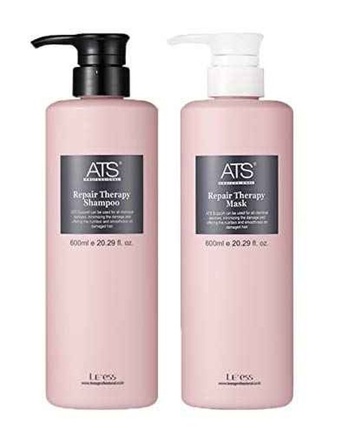 ATS Professional Repair Therapy Shampoo and Mask, Damaged and Dry Hair 600ML