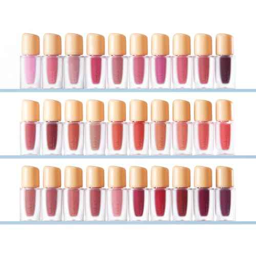 Laka Fruity Glam Lip Tint Mini, Glowing Lip Stain with Wide Color Spectrum, Hydrating & Lightweight Texture, Long-Lasting Bold Stain, Non-Sticky, Vegan, K-Beauty (#102 Dewy)