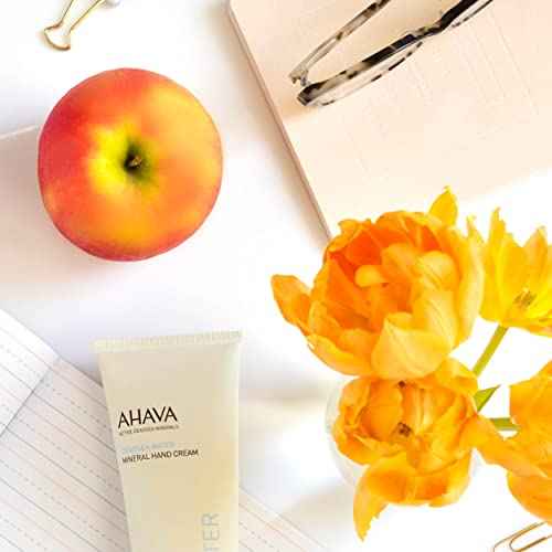 AHAVA Dead Sea Water Mineral Hand Cream - Hand Moisturizer For Dry Cracked Hands, Light & Fast Absorbing, Enriched with Exclusive blend Osmoter, Smoothing Witch Hazel & Soothing Allantoin