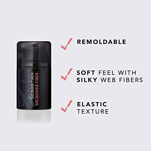 Sebastian Professional Microweb Fiber Hair Styling Texturizer | Remoldable, Silky Soft Finish, & Flexible Hold | Travel Size, 1.5 fl oz
