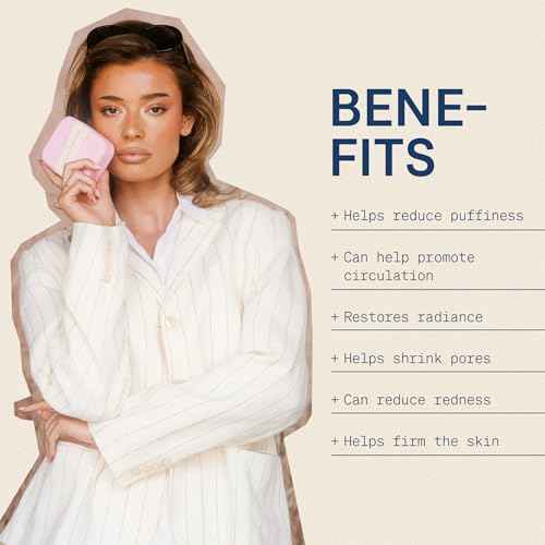 The Skinny Confidential Mint Ice Roller for Face - Compact Facial Skin Care Tools for Sculpting & Contouring - Cold Therapy Facial Rollers May Reduce Puffiness & Redness - Beauty Gifts for Women & Men