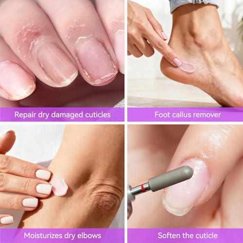 gelike ec Cuticle Cream for Dry Damaged Cuticles Organic Nail Cuticle Remover for Dry, Rough Hands Cracked Rigid Skin - Professional for Salon Home Use