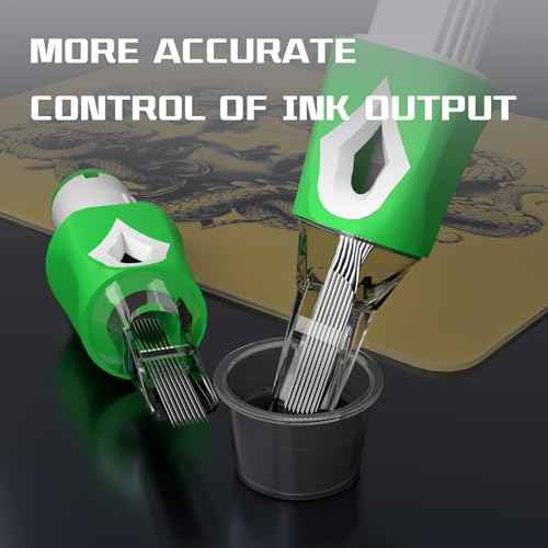 50Pcs Tattoo Cartridge Needles Assorted Mixed Size #12 Standard Round Liner Shader Curved Magnum -5Pcs Each of 3RL 5RL 7RL 9RL 5RS 9RS 9M1 15M1 9RM 15RM with Membrane Safety Cartridges for Tattoo Gun