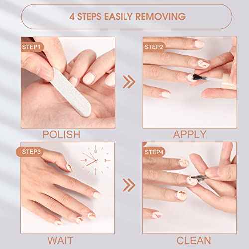 Gel Nail Polish Remover, Professional Gel Polish Remover Kit for Nails, Easily & Safely Remove Nail Polish in 3-5 Minutes, No Soaking or Wrapping, 15ml