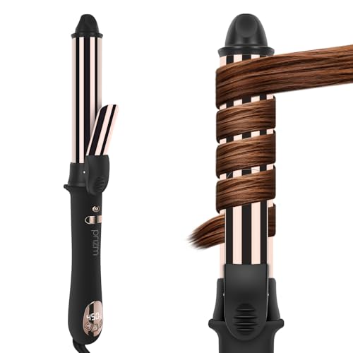 Prizm 1.25inch/32mm Automatic Curling Iron for Big Curler, Rotating Curling Wand Up to 450¡ÆF, LCD Display, Auto-Shut Off & Dual Voltage, Negative Ion