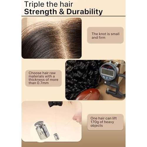 Triippy Raw Hair 5x5 HD Lace Closure Deep Wave More Less Shedding than Regular Virgin Hair,0.10mm Ultra-Thin 5x5 Swiss Real HD Lace with 100% Cambodian Raw Human Hair (14 Inch)