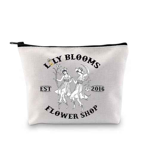 GJTIM Novel Gift Bookish Gift Flower Shop Makeup Bag Book Lover Gift Book Club Gift (Flower Shop Bag)