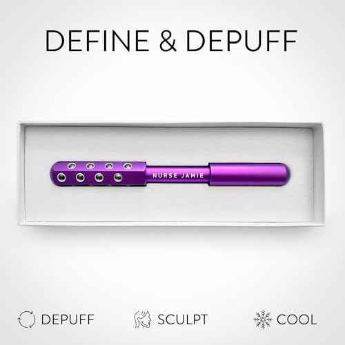 Nurse Jamie Uplift Facial Massaging Beauty Roller - Facial Massager with 24 Stones for Sculpting, Firming & Reducing Puffiness