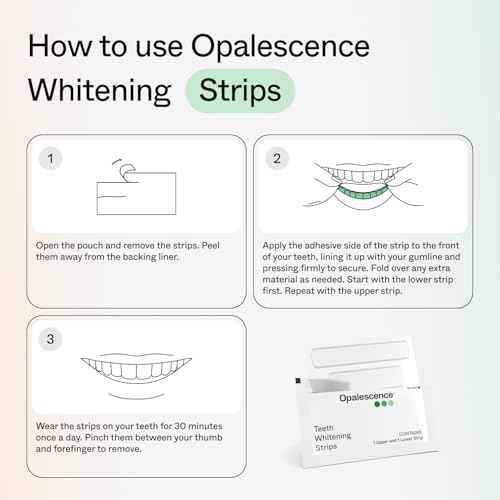 Opalescence Teeth Whitening Strips (12 Treatments) Hydrogen Peroxide Formula 10% ? Enamel Safe ? Comfortable Slip Free - Teeth Bleaching - Sensitivity Free - Plus Toothbrush 6050-1T