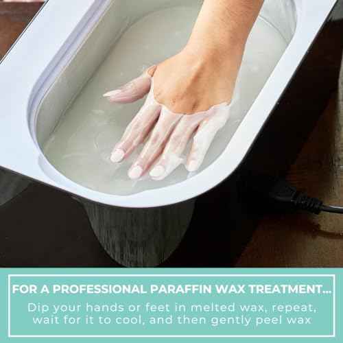1lb Unscented Paraffin Wax, Paraffin Wax for Hand and Feet, Use with any Paraffin Wax Machine for Hand and Feet, Paraffin Wax Refills for Paraffin Baths, Parrafin Wax Blocks