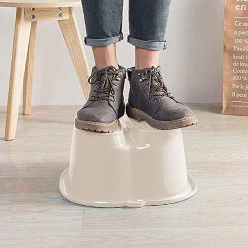 Foot Soaking Tub Large Size Foot Basin Sturdy Soaking Feet Bucket Massager Tub Exfoliation Callus Pedicure Foots Spa Bath Bucket for Women and Men (White)