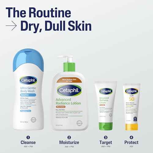 Cetaphil Body Lotion, Advanced Radiance Lotion with Shea Butter for Dry, Sensitive Skin, 16 oz, Pack of 2, Fragrance Free, Hypoallergenic, Non-Comedogenic