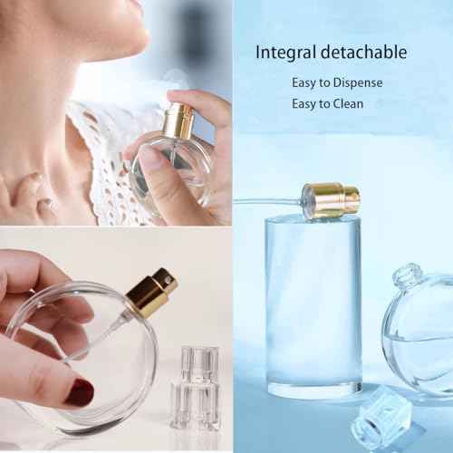 3 Pcs Perfume Bottle Atomizers,1 oz Refillable Fine Mist Sprayer Empty Fragrance Bottles Portable Travel Perfume Dispenser Containers for Essential Oil perfumery(30ml)