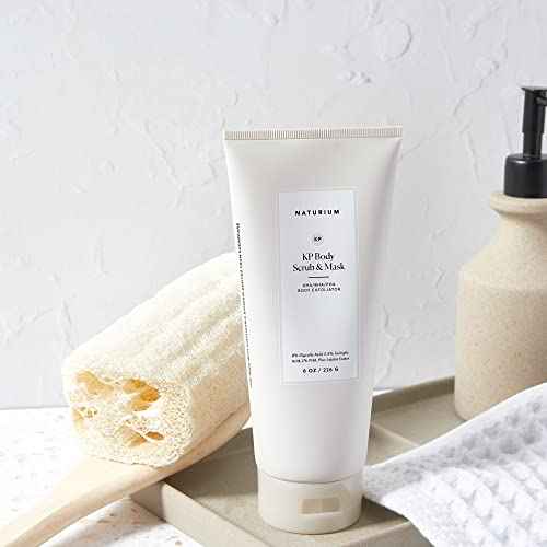 Naturium KP Body Scrub & Mask for Keratosis Pilaris, Bump Eraser Shower Scrub & Exfoliator for Skin, 8 oz