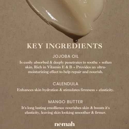 Nemah - Organic Nipple Balm, Nipple Cream Safe for Breastfeeding - 2-in-1 Nipple Butter & Lip Balm, Nursing Nipple Balm - Non-Greasy, Vegan, & Cruelty-Free - 1 oz.