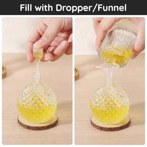 Segbeauty 5ml Perfume Refill Tool Kit, 8pcs Plastic Clear Perfume Dispenser Transfer Tool Set, Perfume Funnel Cosmetic Dispenser Pump Transfer Tool for Travel Refillable Perfume Atomizer Refill Tool