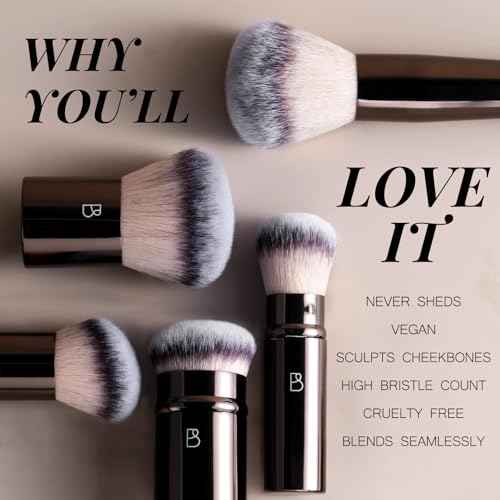 BS-MALL Professional Makeup Brush Set With Portable Case - Eyeshadow Brush, Concealer Brush, Blush Brush & Foundation Brush For Travel 20 Pcs, Labeled Daily Use & Versatile Occasions