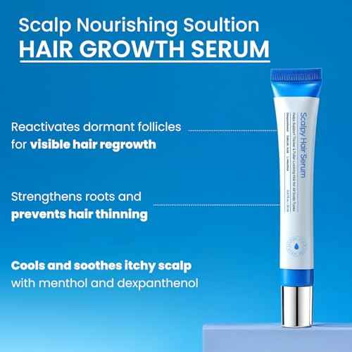 Scalpy Hair Growth Serum for Men & Women for Hair Loss & Thinning | Scalp Treatment with Salicylic Acid, Menthol, Dexpanthenol | Non-Greasy, Lightweight | Exfoliates Dandruff & Soothes Itch