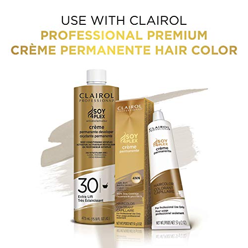 Clairol Professional Cr?me Permanente 10 Volume Hair Developers, 16 oz. | For Coloring, Lightening & Lifting with Deep Conditioning Formula | Packaging May Vary