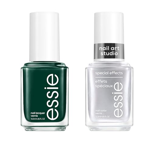 essie nail polish, vegan, holiday 2 piece nail polish gift set, 1 kit