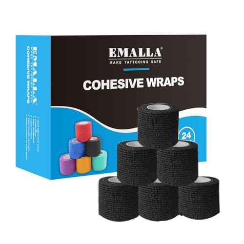 Tattoo Grip Tape - Beoncall 24pcs Self Cohesive Bandage Wrap 2¡±x 5 Yards Tattoo Gun Wrap Athletic Tape Tattoo Accessories Tattoo Supplies
