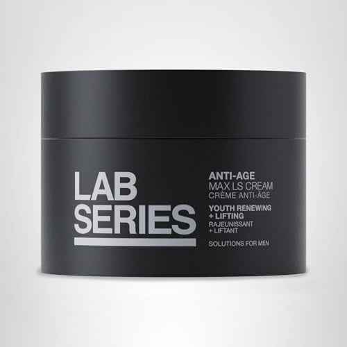 Lab Series Men's Max LS Anti-Age Cream - Anti Aging Face Lotion Moisturizer - Skin Care for Men - Visibly Reduces Fine Lines & Wrinkles, 1.7 Fl Oz