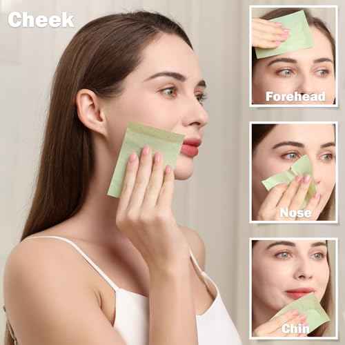 Teenitor Oil Blotting Sheets for Face, 600 Sheet Oil Absorbing Sheets for Face, Blotting Papers for Face Blotting Paper for Oily Skin, Oil Wipes for Face Oil Sheets, Oil Pads for Face Oil Control Film