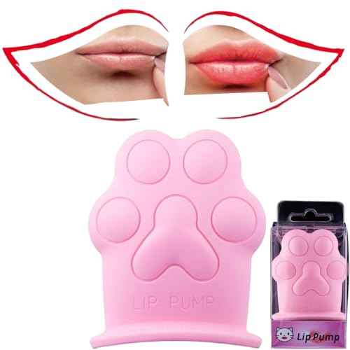 Lip Plumper Device Cute Pink Cat Paw Soft Lip Plumping Quickly Natural Pout Mouth Plumping Tool Beauty Pump Sexy Lip Bigger Mouth Lips Enhancer Lip Plumper Tool