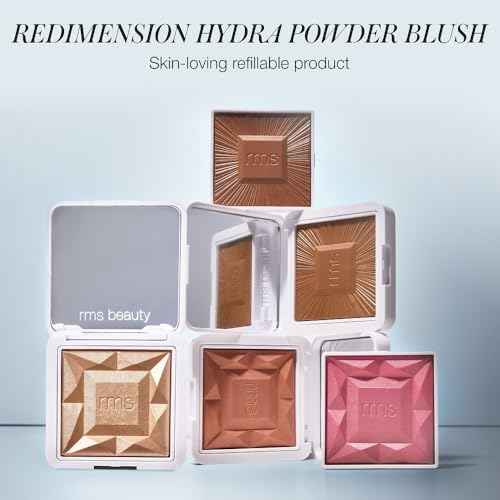 RMS Beauty Redimension Hydra Powder Blush ? Hydrating Mineral Powder Blush with Buildable Natural Color, Lightweight Long-Lasting Finish, Clean & Cruelty-Free 0.15 oz