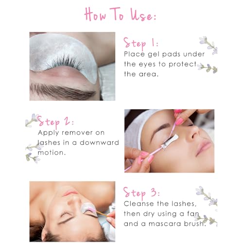 Gel Remover for Professional Eyelash Extensions by iLevel Lab 15ml - Dissolves Powerful Lash Glue - Low Irritation Eyelash Adhesive Remover for Sensitive Skin (Lavender Scented)
