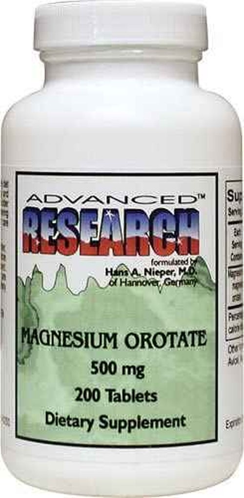NCI Advanced Research Dr. Hans Nieper Magnesium Orotate Tablets, 500 Mg, 200 Count