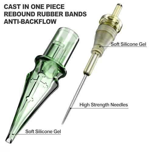 Tattoo Cartridge Needles,Solong Pro 20Pcs Disposable Tattoo Needles 1207 Round Liner X-Taper Tattoo Needle Cartridge(1207RL) EN01S-20-1207RL-X