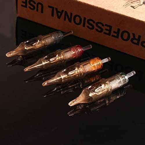 GAEA Tattoo Cartridge Needles 30pcs Tattoo Needles with Membrane Safety Cartridges #12 Bugpin Magnum 5M1 Disposable Tattoo Needles for Tattoo Pen Tattoo Machine Tattoo Supplies (1205M1)