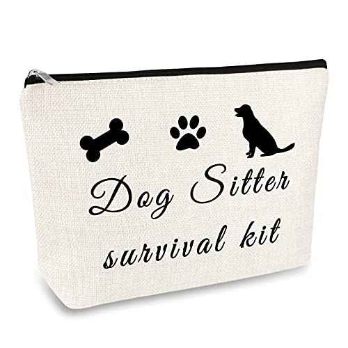 Dog Sitter Gift Dog Walker Gift Makeup Bag Dog Lover Gift Cosmetic Bag Dog Sitter Leaving Gift Dog Walker Appreciation Gift Thank You Gifts Makeup Pouch Toiletry Bag Christmas Thanksgiving Day Gift