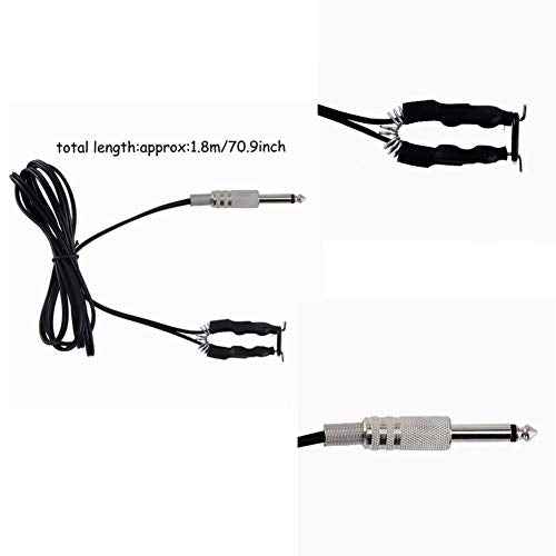 Foot Pedal and Clip Cord,New Star Tattoo 360 GEM Pro Stainless Steel Foot Pedal Switch Control and Tatto Clip Cord for Tattoo Machine Power Supply Tattooing Supplies Kits