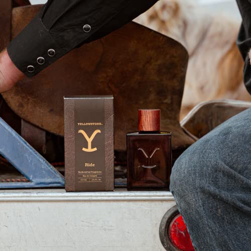 Tru Fragrance Beauty Yellowstone Ride Men's Cologne, 3.4 fl oz (100 ml) - Vibrant, Smokey, Rugged