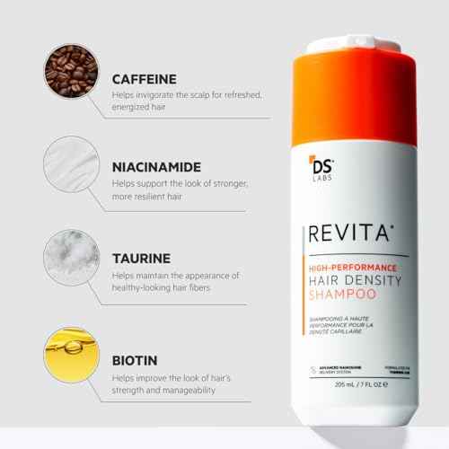 DS Labs Revita Shampoo, 205mL - Thickening Appearance, Scalp First Cleanse, Fuller Looking, Volumized Hair, Lightweight Hydration, Sulfate & Silicone Free, Color Safe, For Men & Women