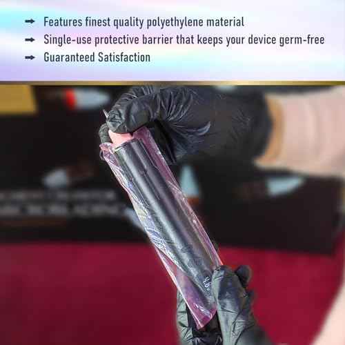 200pcs Wireless PMU Pen Machine Covers Self-adhesive PMU Supplies for Permanent Makeup Microneedling Tattoo Machine Pen Type Bag Sleeves(Pink 2¡± x 7.2¡±)