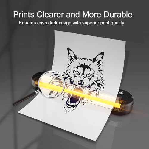 YILONG Bluetooth Tattoo Stencil Printer, Tattoo Thermal Machine with 15 Pcs Tattoo Transfer Paper, Portable Tattoo Transfer Copier Machine for Tattoo Artists and Beginners, ATS886L