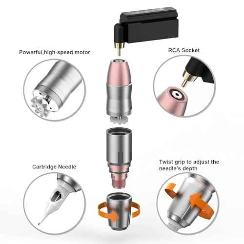 Wireless Tattoo Gun,Solong 1500mAH Wireless Tattoo Machine Kit with 20pcs Different Type Needles Cartridges Tattoo Gun Wireless for Tattoo Artist with Portable Carry Case,Tattoo Aftercare Bandage