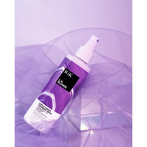 IGK BLONDE POP Purple Toning Conditioner | Brighten + Neutralize Brass | Vegan + Cruelty Free |