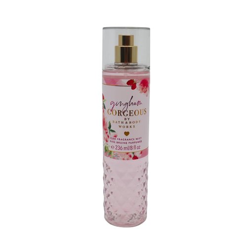 Bath & Body Works GINGHAM GORGEOUS Fine Fragrance Mist 8 fl oz – 3 pack Gift Set with a Red Bow for Holiday