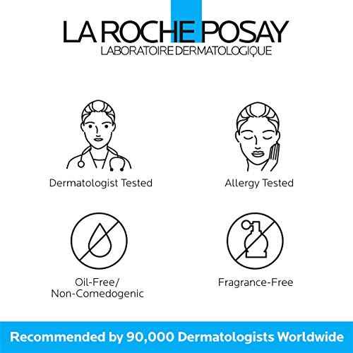La Roche-Posay Toleriane Sensitive Fluide Protective Moisturizer, Lightweight Oil-Free Face Moisturizer, For Sensitive Skin