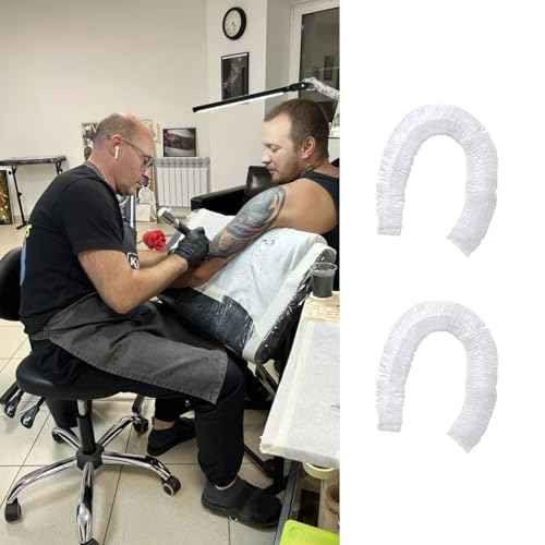 50 Pcs Disposable Tattoo Arm Rest Covers,Tattoo Table Covers Salon Tray Covers Elastic Tattoo Tray Cover Plastic Machine Cover Tattoo Equipment for Most Tattoo Machine Trays