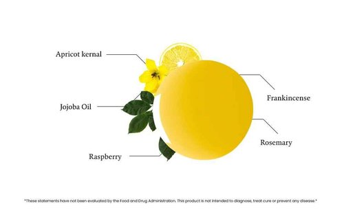 Vitamin C Glow Face Elixir, Hydrating Anti-Aging Face Oil for Sensitive Skin, Brightening & Nourishment | Organic, Plant-Based Facial Oil, Pollution Defense & Natural Glow | USA Made–1.69 fl oz